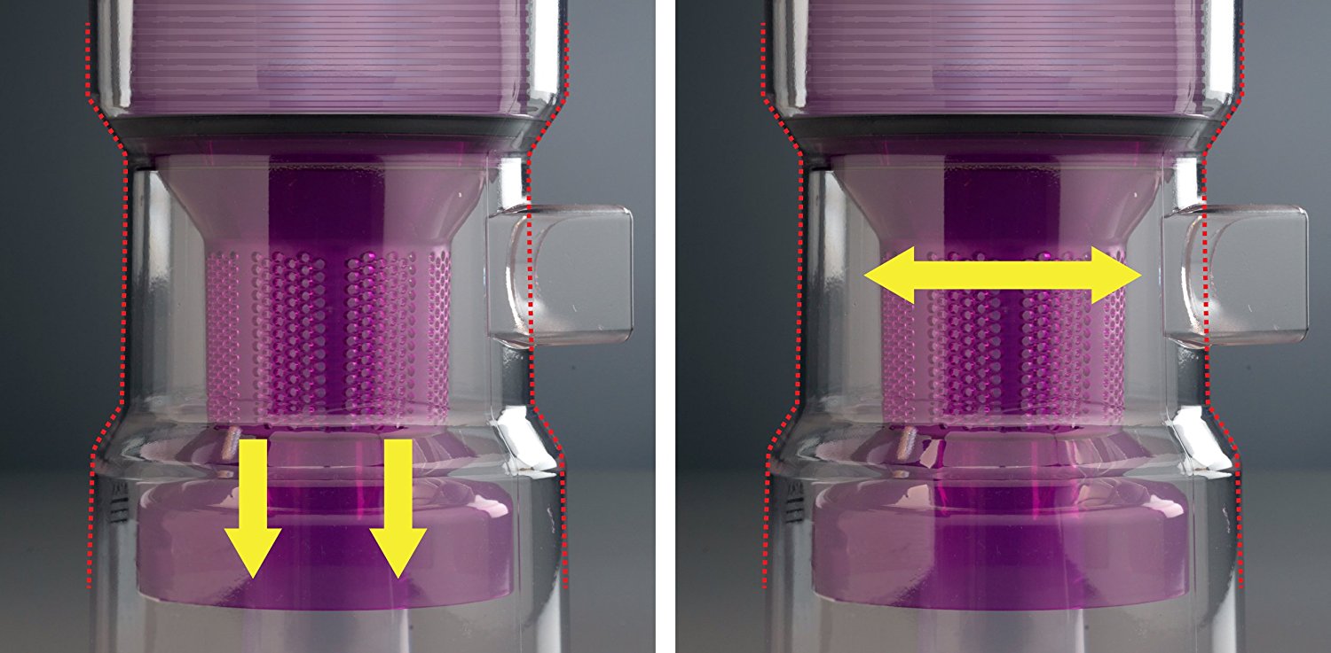 Panasonic "Jet Force Bagless" Upright Vacuum Cleaner MCUL427, Vibrant