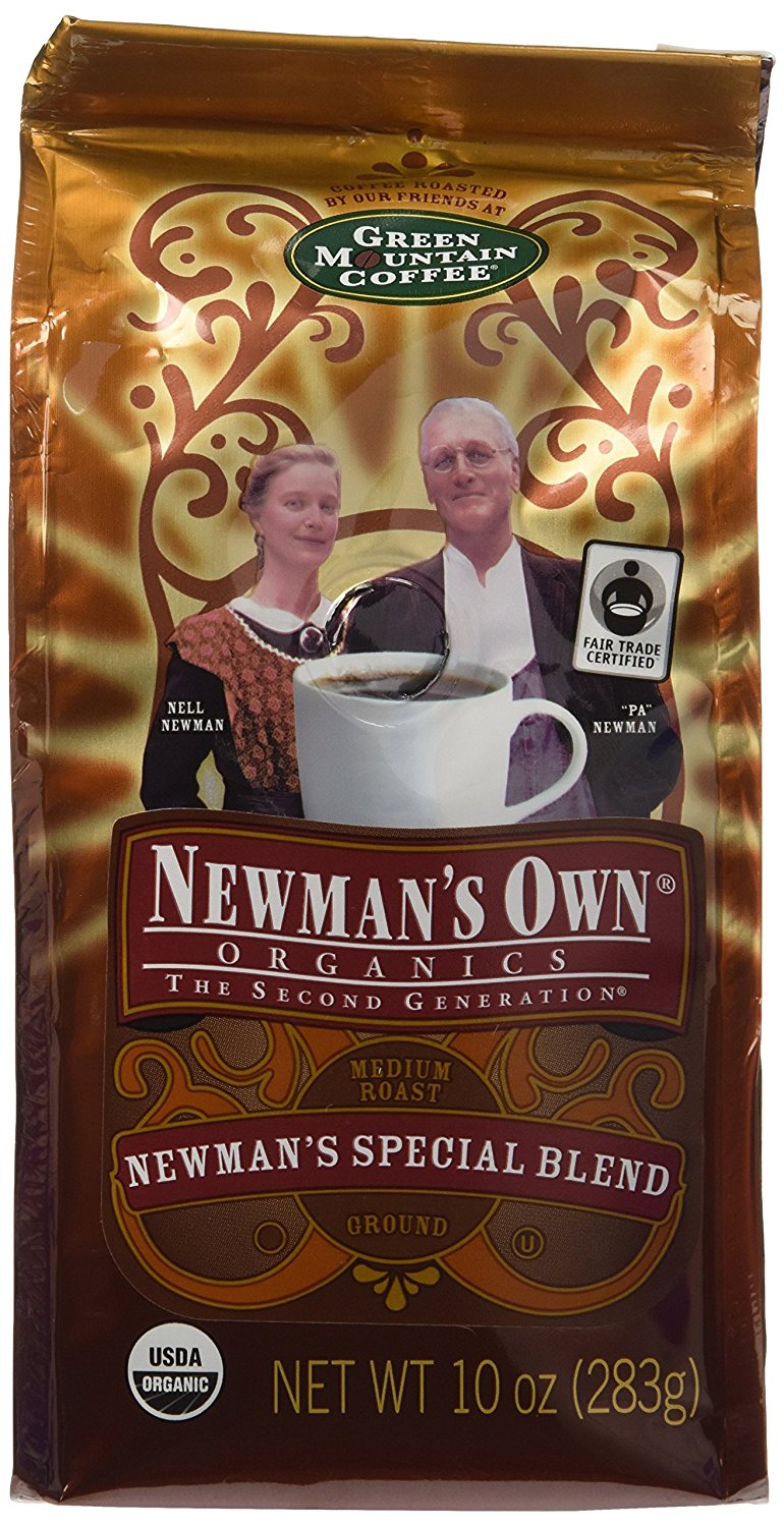 Newman's Own Organic Special Blend Ground Coffee, 10Ounce Bags (Pack