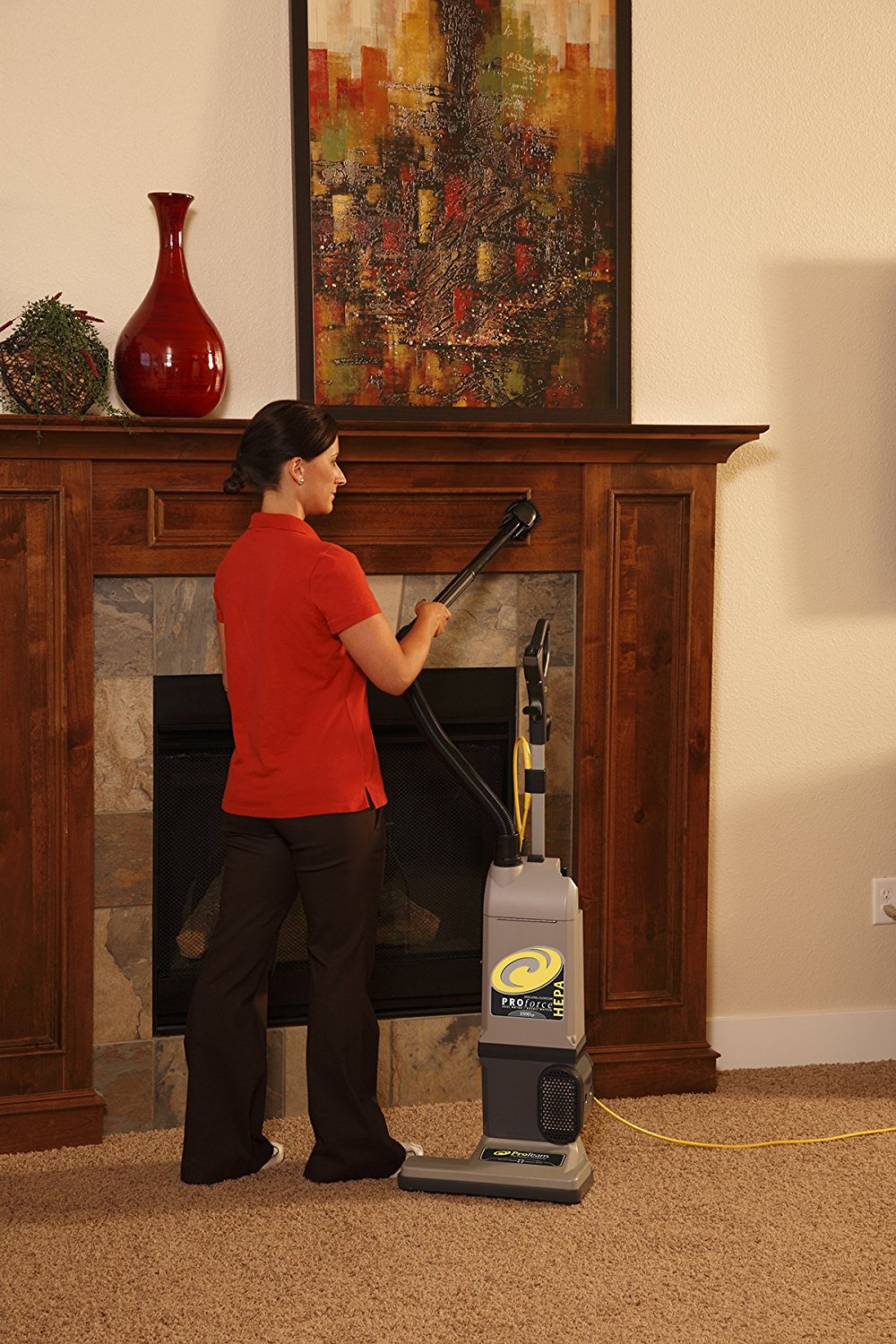 ProTeam ProForce 1500XP HEPA Bagged Upright Vacuum Cleaner, Commercial