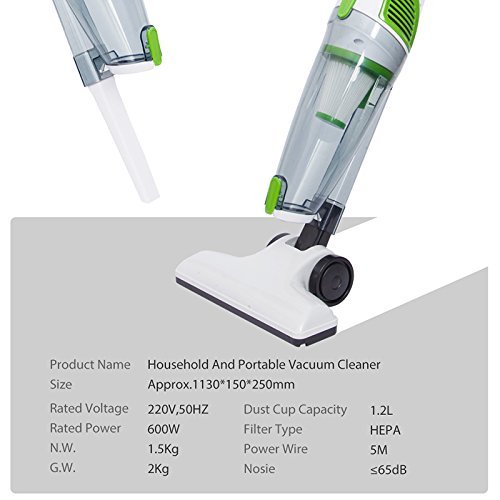 Ultra Quiet Mini Rod Vacuum Cleaner Dust Collector, Home Aspirator