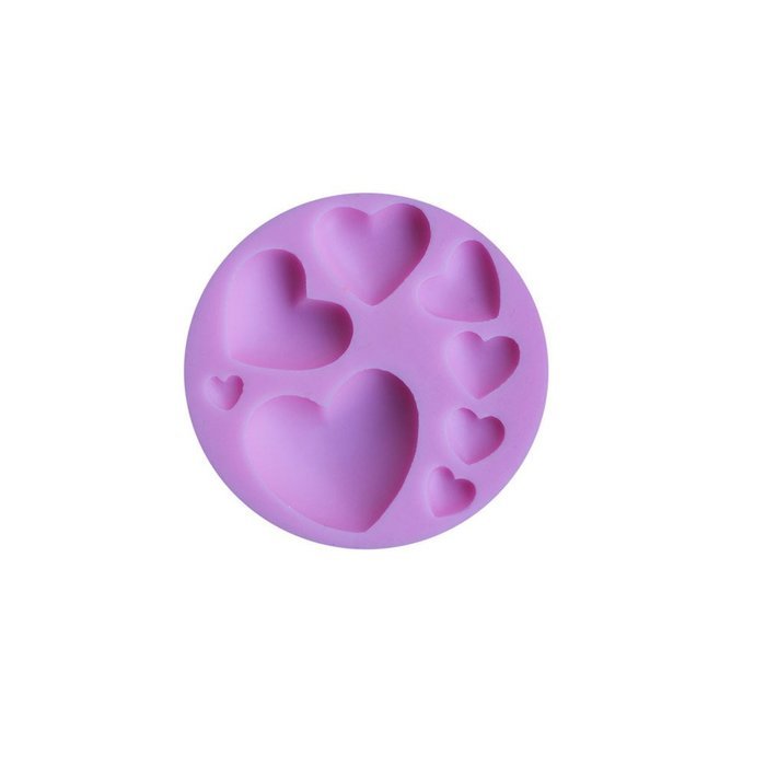 Cutoy Heart Design Silicone Cake Fondant Chocolete Jello Soap Candy Gum
