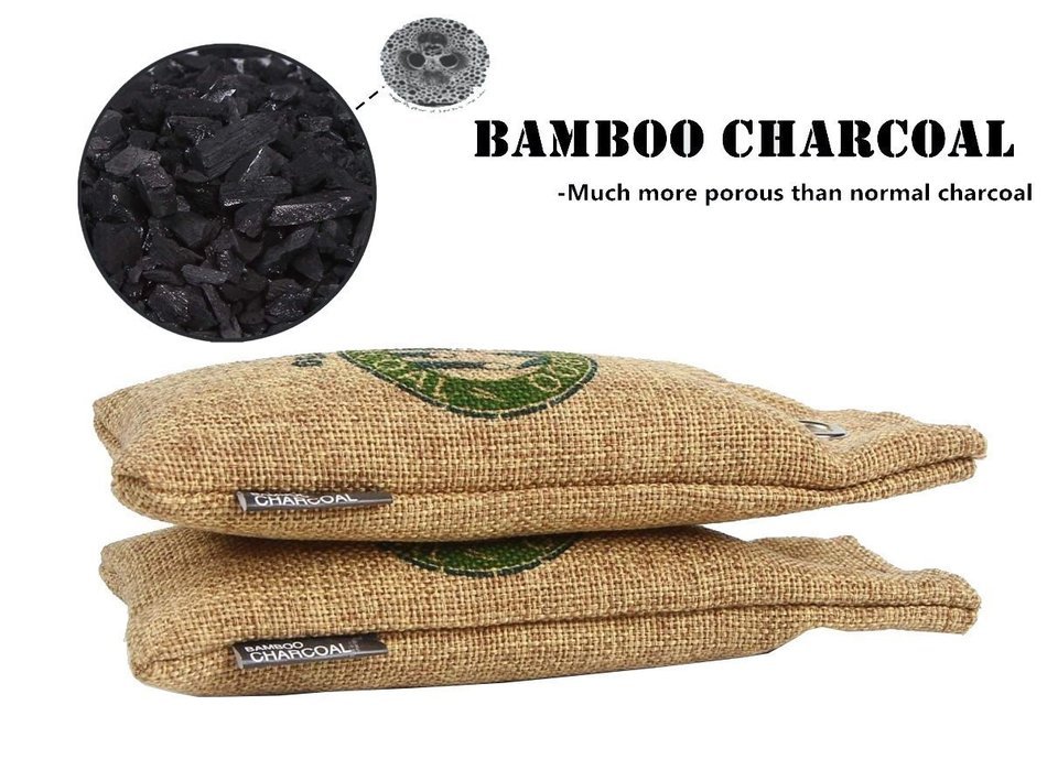 Natural Bamboo Charcoal Bag, Shoe Deodorizer, Car Deodorizer, Air Purifying Bag, Odor Eliminator