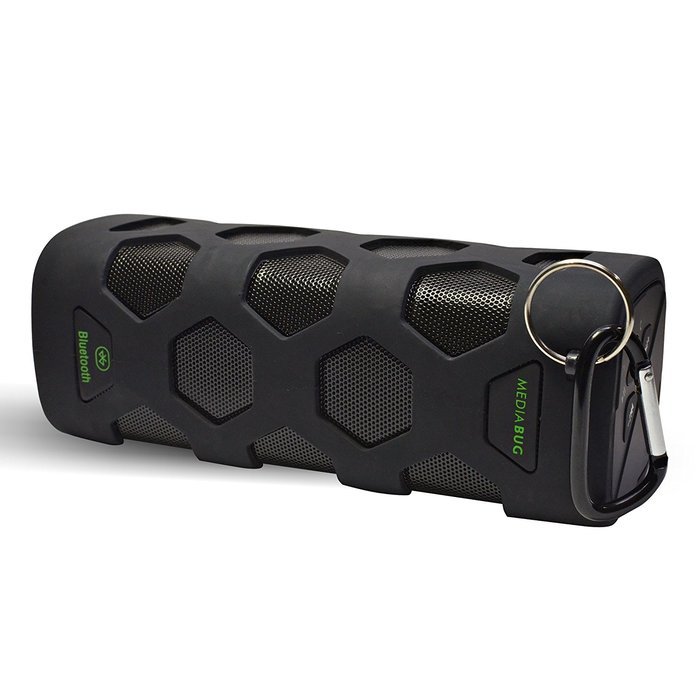 MediaBug Summit Rugged WaterResistant/Waterproof Portable 10W Wireless Outdoor Bluetooth