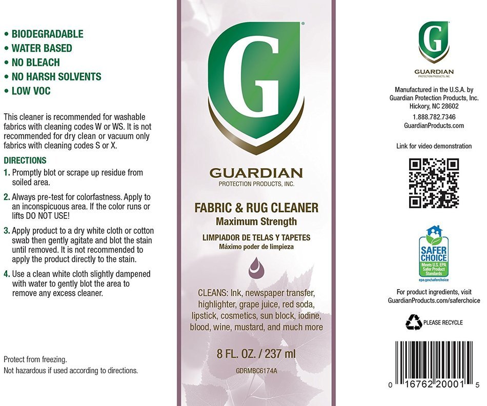 Guardian Fabric and Rug Cleaner Maximum Strength 8 oz free image download