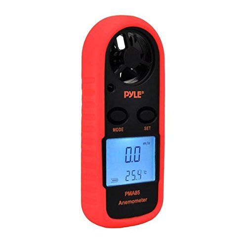 Pyle PMA85 Digital Anemometer Measures Wind and Temperature free image