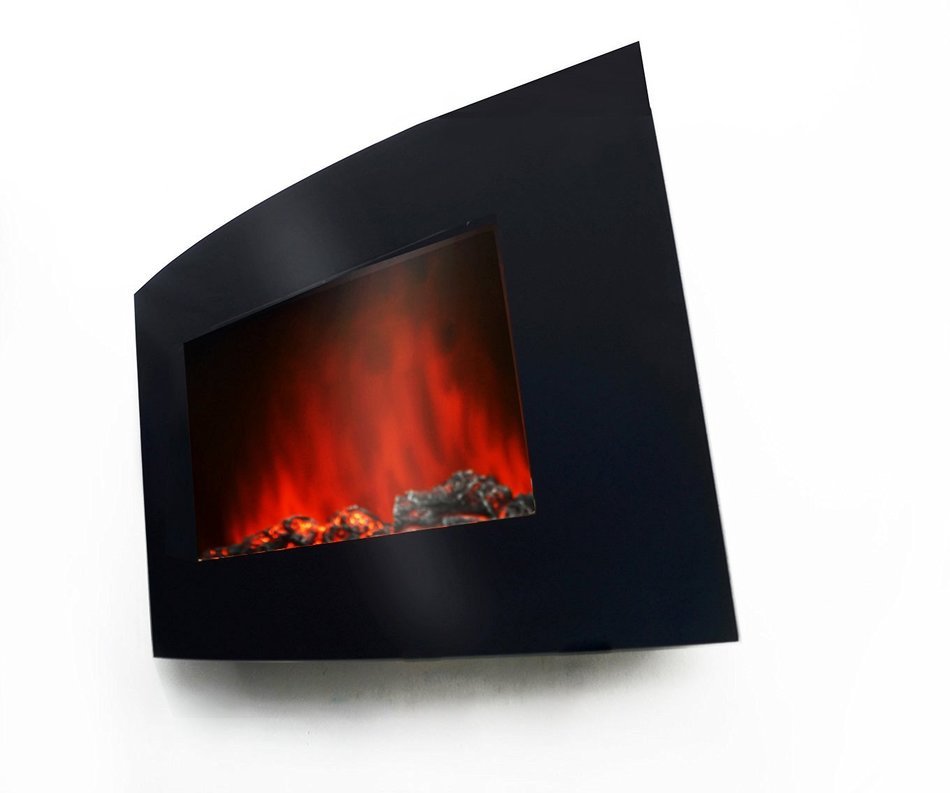 Golden Vantage 36" Wall Mount Bedroom Electric Fireplace Heater w/ 3D