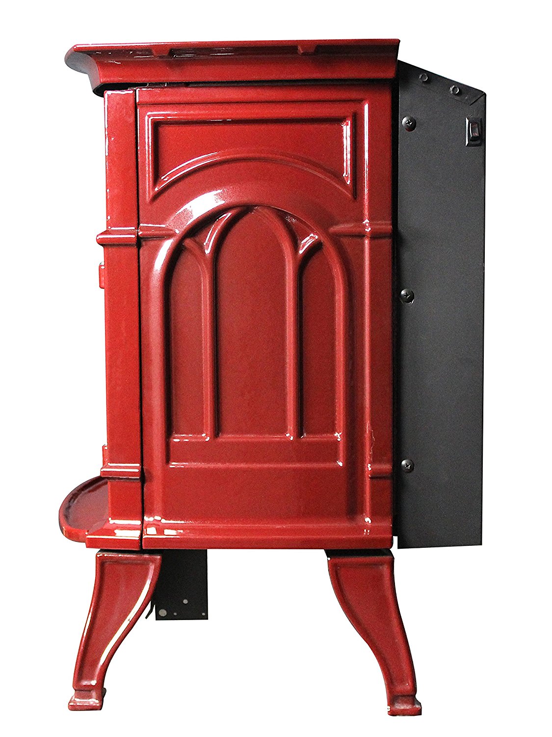 Ashley AGC500VFRLP VentFree Red Enameled Porcelain Cast Iron Stove