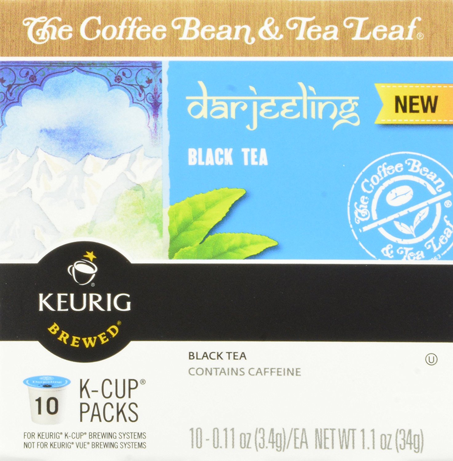 The Coffee Bean and Tea Leaf Jasmine Green Tea, Keurig KCups, 60 Count