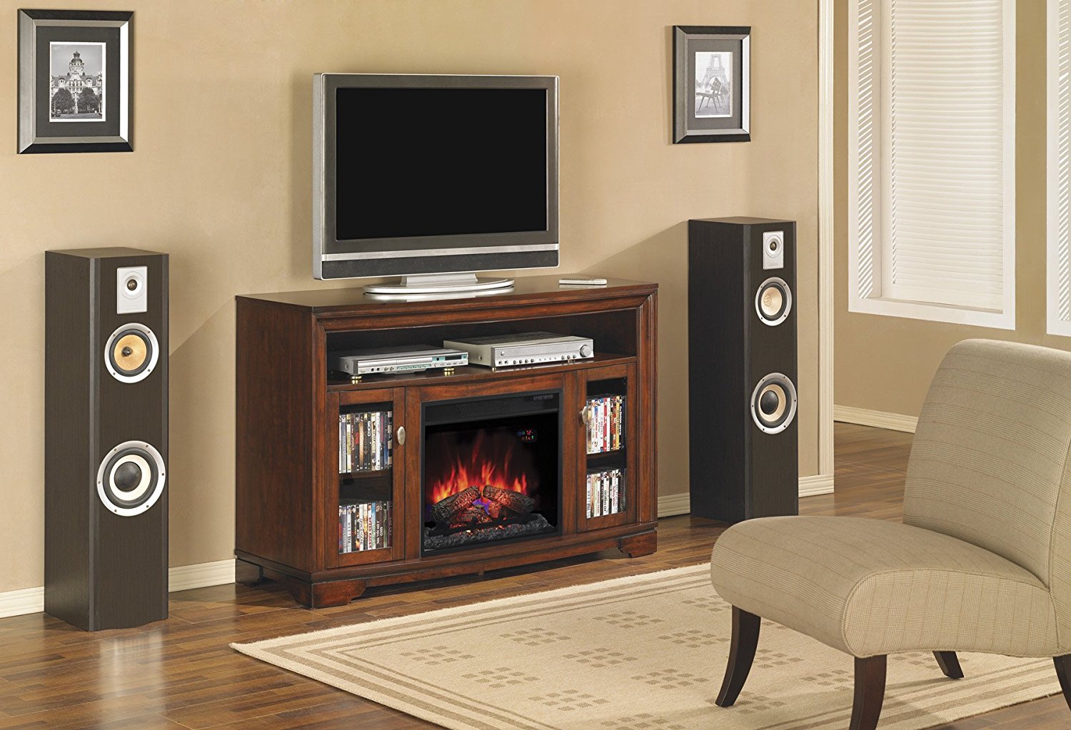 ClassicFlame 23MM070C244 Palisades TV Stand for TVs up to 60", Empire