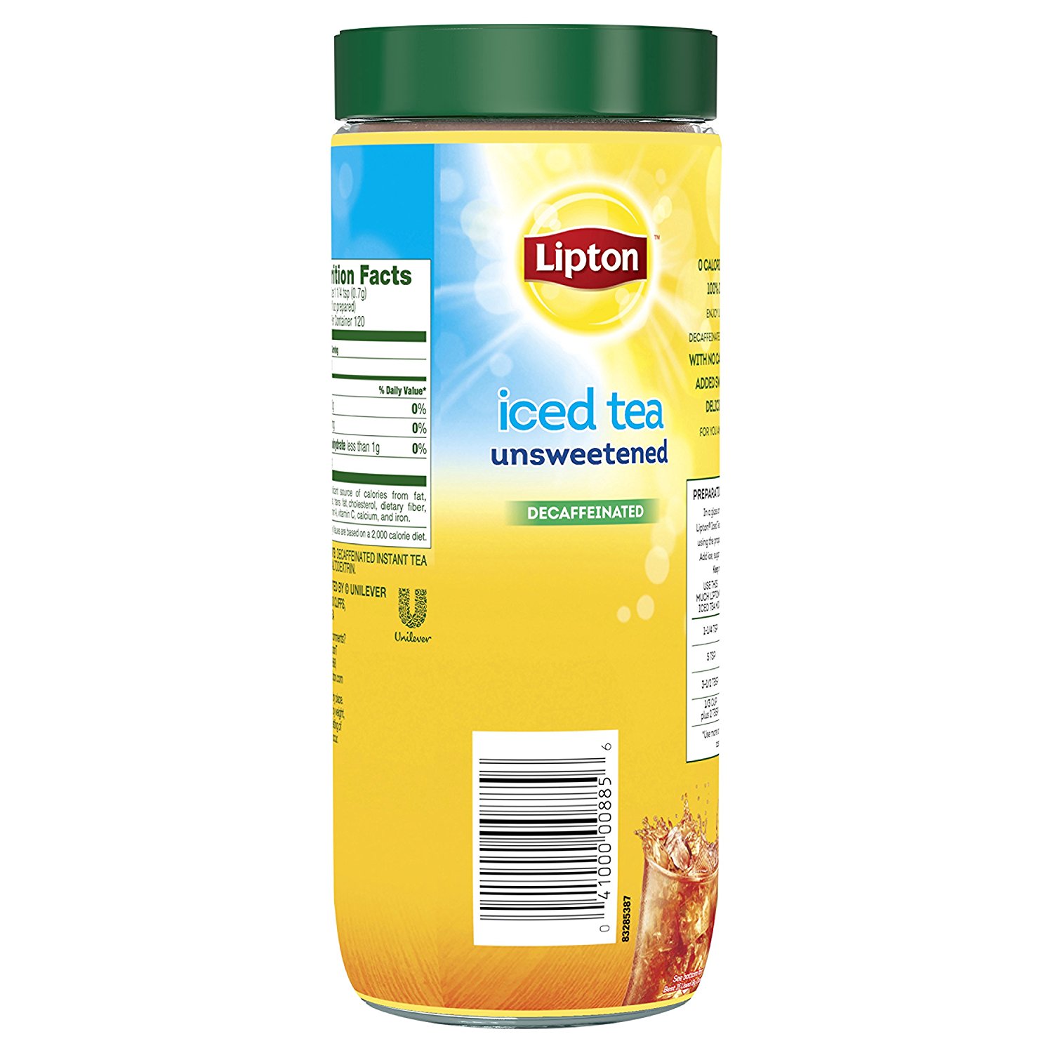 Lipton Iced Tea Mix, Diet Decaffeinated Lemon 10 qt (Pack of 4) N34