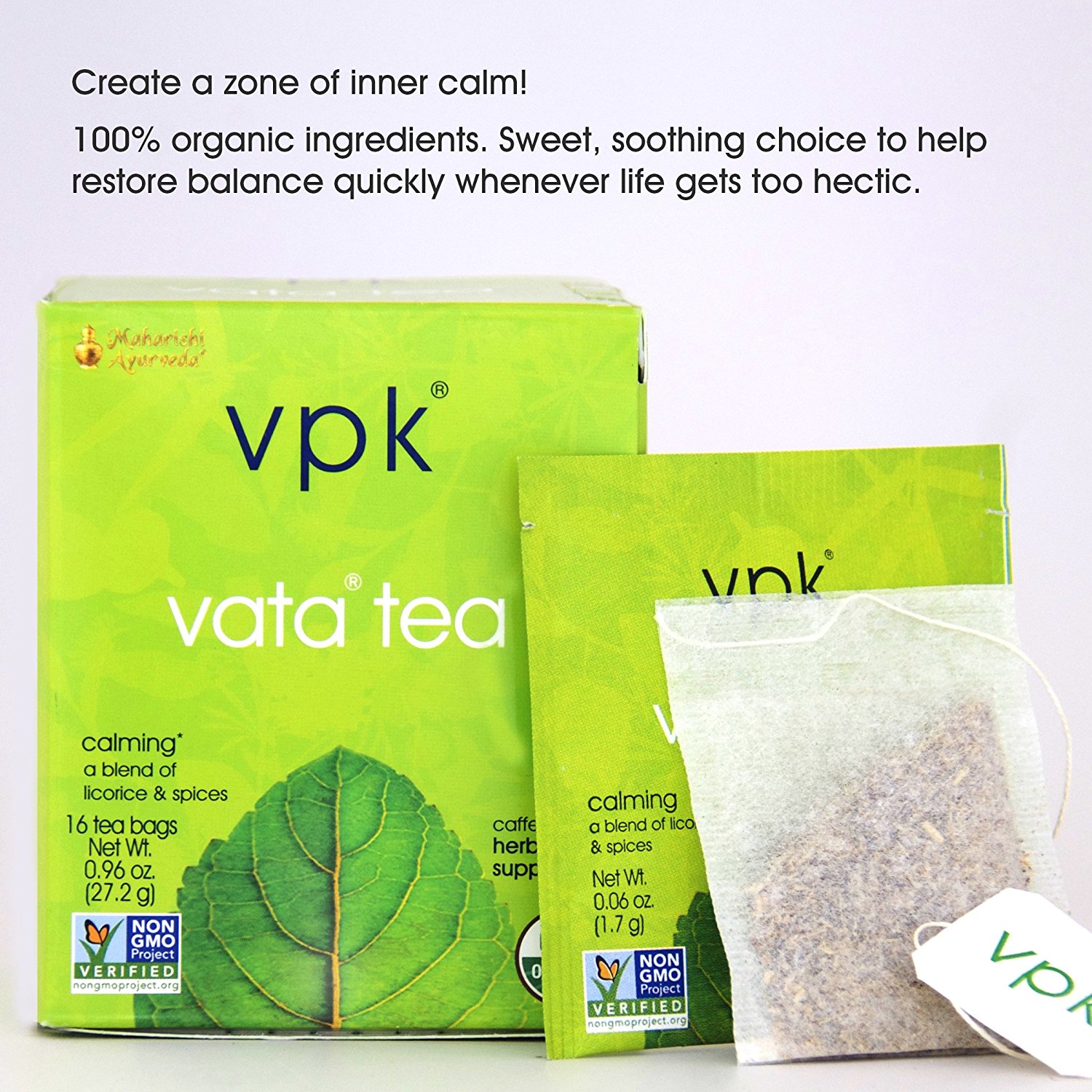 Organic Calming Vata Herbal Tea 16 Tea Bags N10 free image download