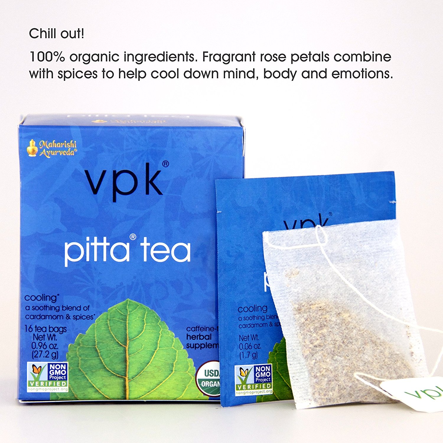 Organic Calming Vata Herbal Tea 16 Tea Bags N12 free image download