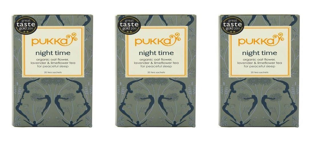 Pukka Herbal Teas Night Time Organic Oat Flower Lavender and Limeflower