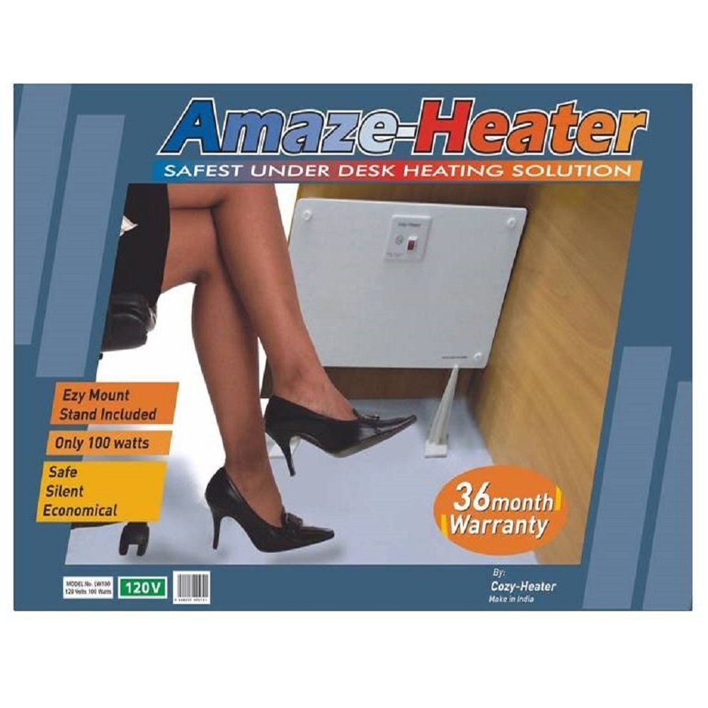 AmazeHeater Under Desk Space Warmer, 100 Watt, 120 Volt free image