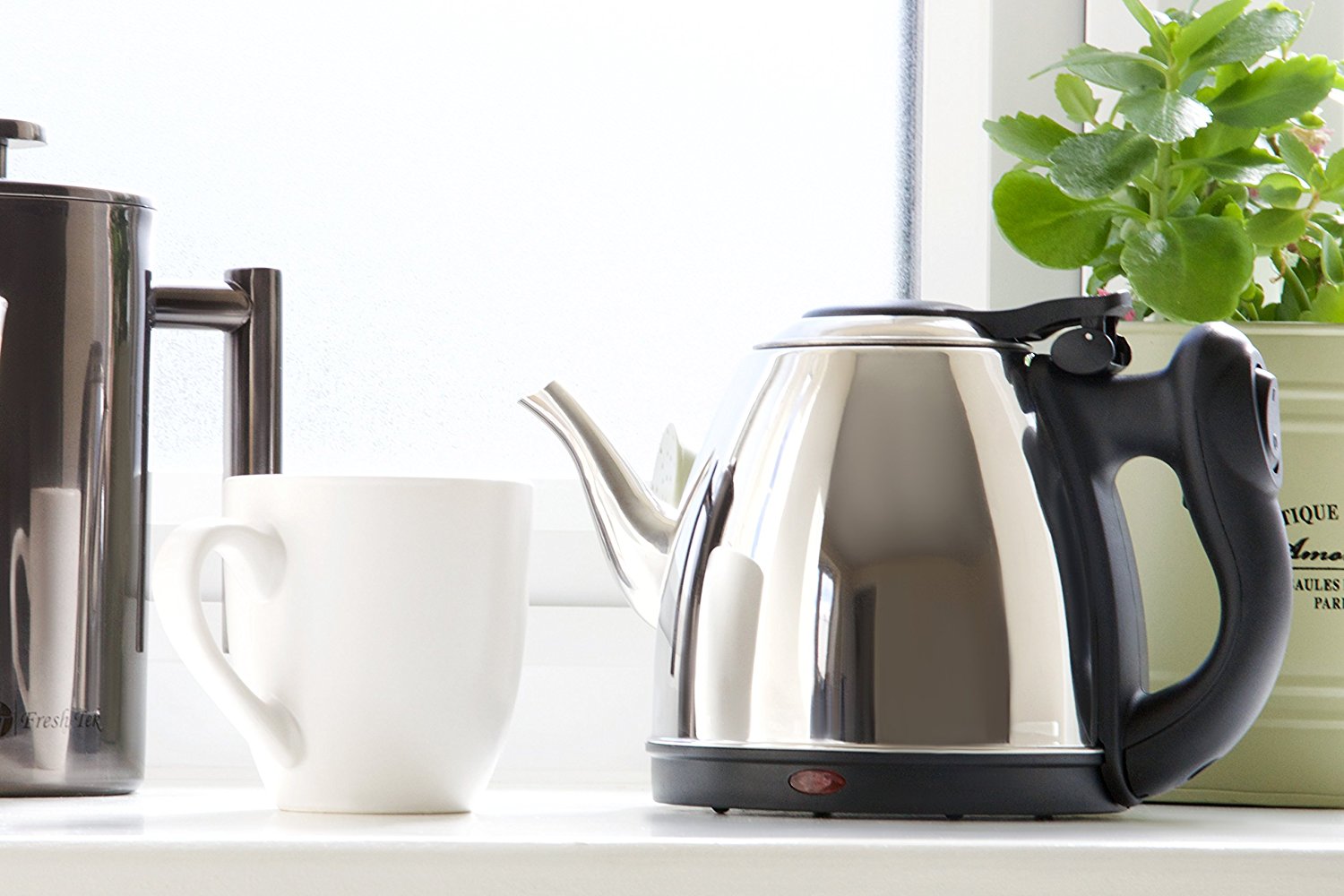 Best Small Stainless Steel Gooseneck Style Electric Tea Kettle