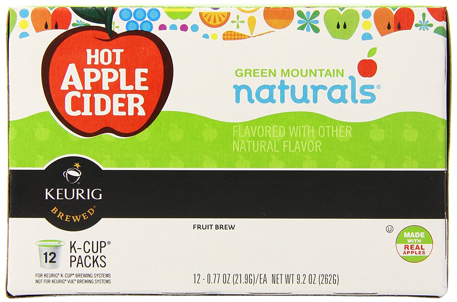 Green Mountain Naturals Hot Apple Cider, KCup Portion Count for Keurig