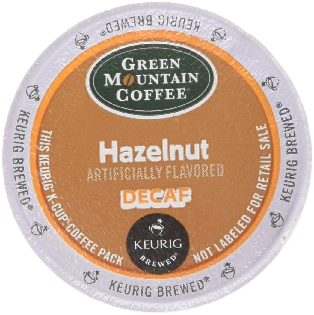Green Mountain Coffee Hazelnut Decaf, Light Roasted, KCup Portion Pack