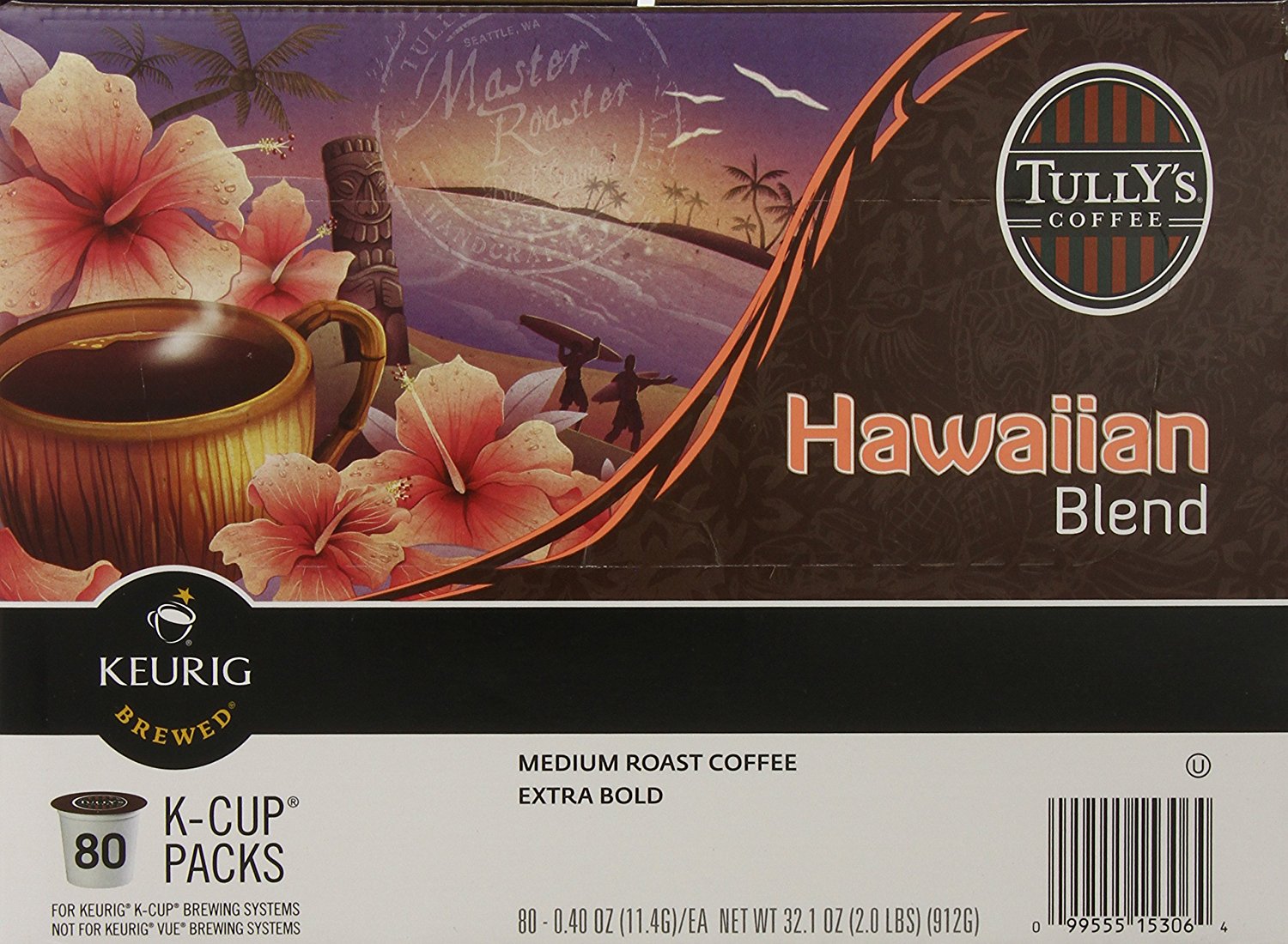 Tully's Coffee Hawaiian Blend KCups, 80 Count free image download