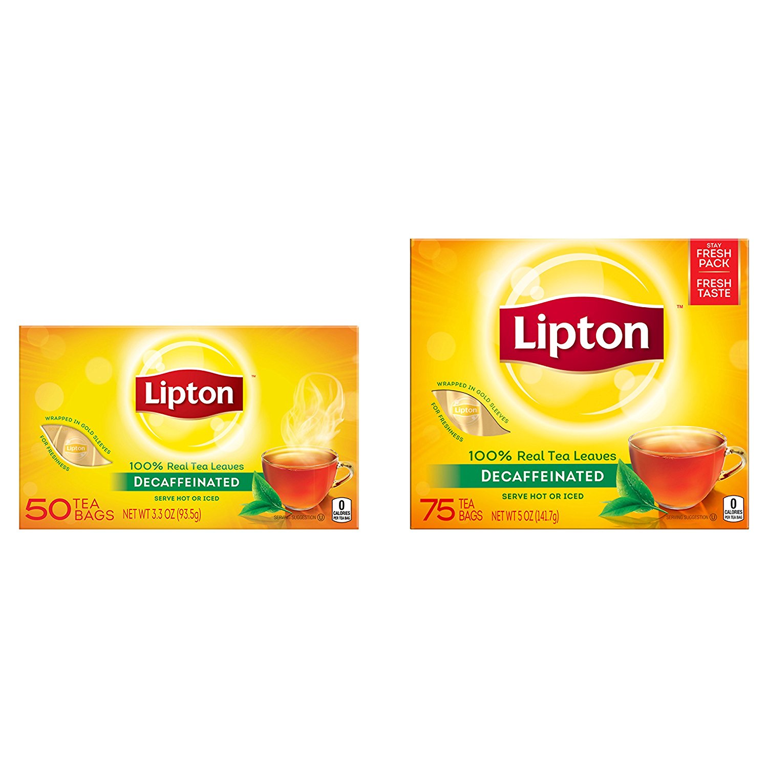 Lipton Black Tea Bags, Decaffeinated 50 Count N4 free image download