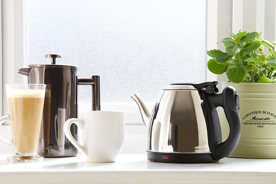 Best Small Stainless Steel Gooseneck Style Electric Tea Kettle