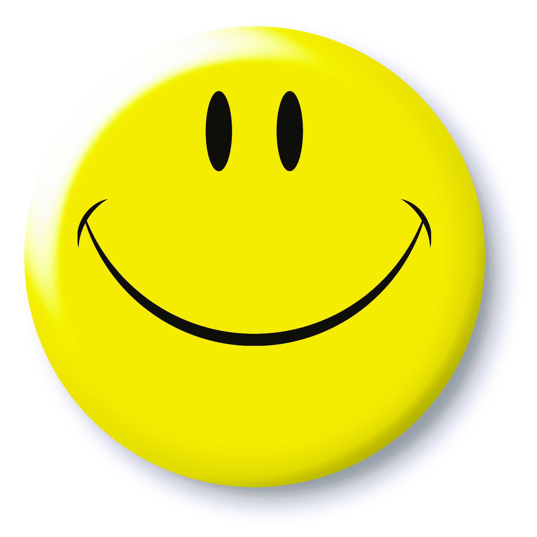 Smiley Face, yellow button free image download