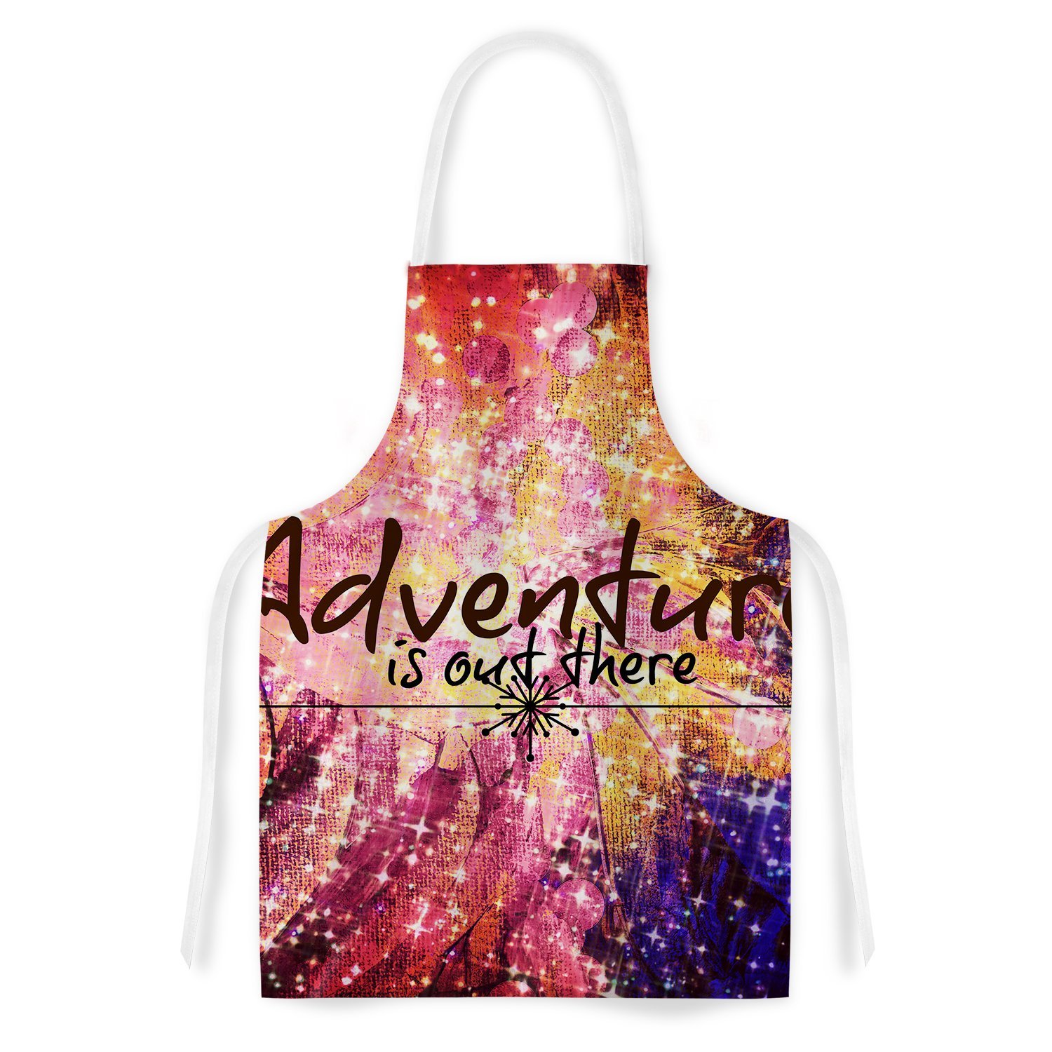 KESS InHouse Ebi Emporium "Adventure is Out There" Pink Typography