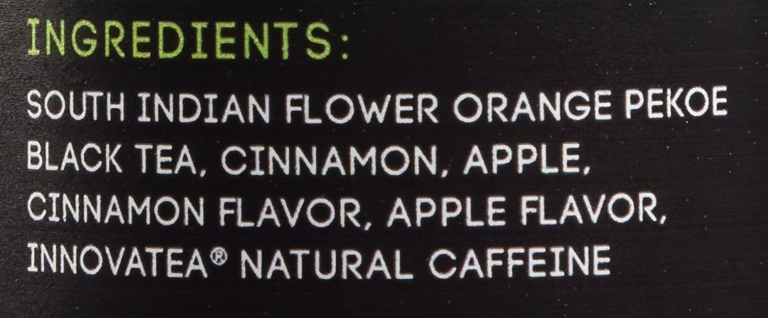 Energy Tea High Caffeine Apple Cinnamon Black Tea 150 Mg Of