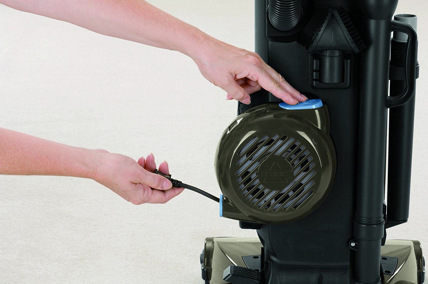 Bissell Velocity Bagged Upright Vacuum, Black, 3863 Corded free image