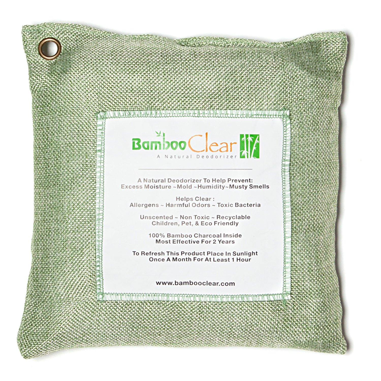 Bamboo Clear Premium Activated Charcoal Air Purifying Bag Natural