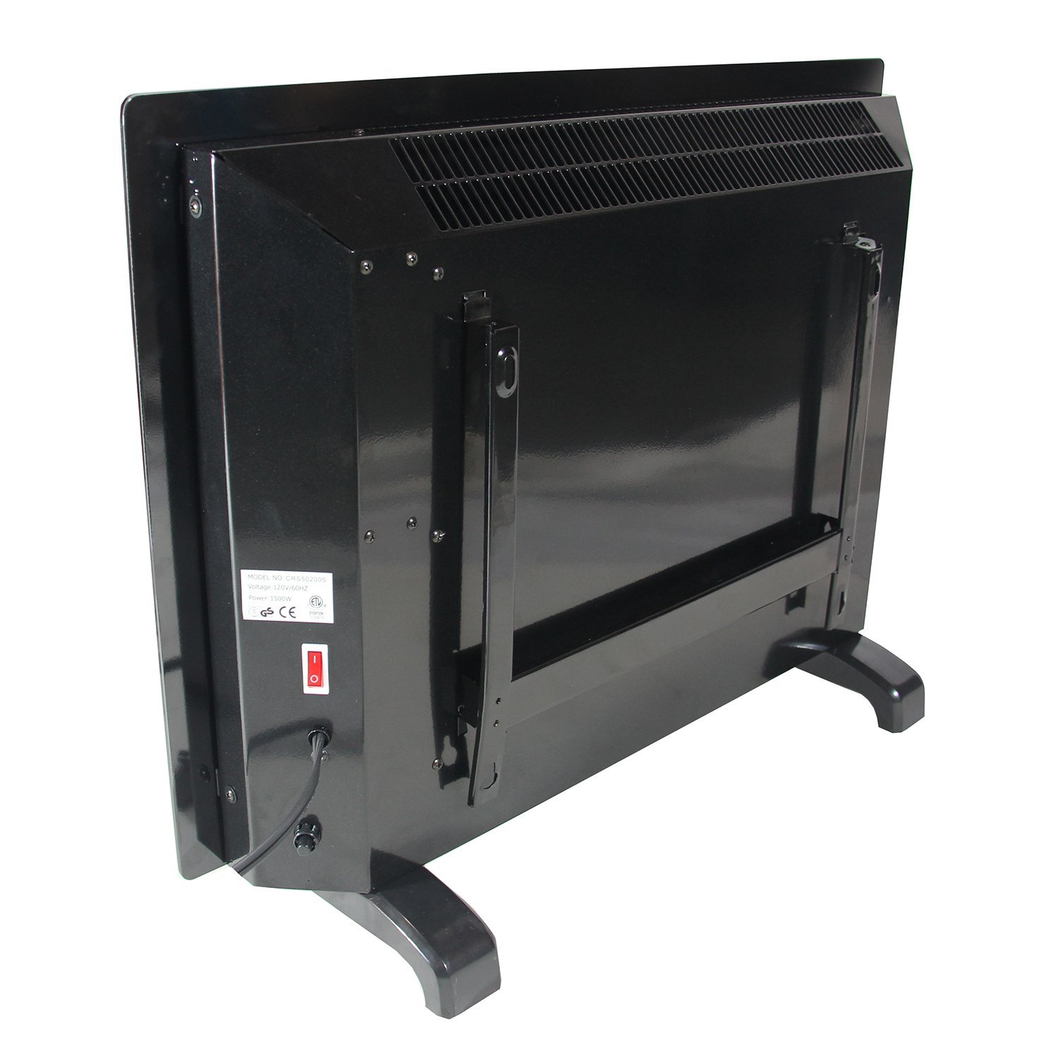 1500W 28" LCD Glass Panel Heater Silent Energy Saving Compact Wall