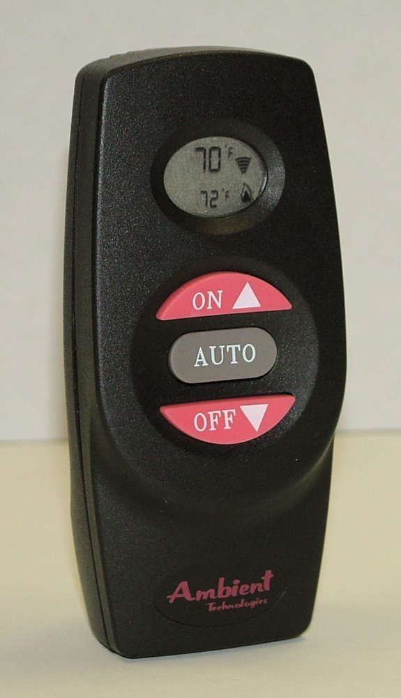 Fireplace Remote Control with Thermostat LCD Battery Operated