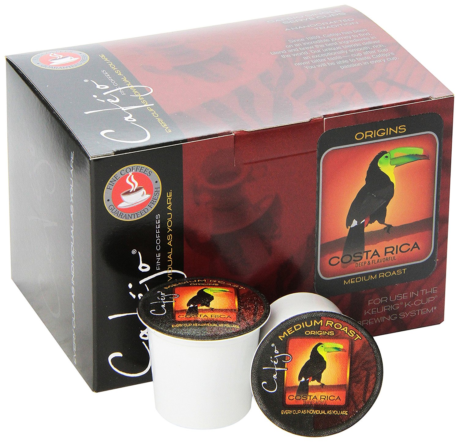 Cafejo KCups, Costa Rica Coffee, 50 Count N75 free image download