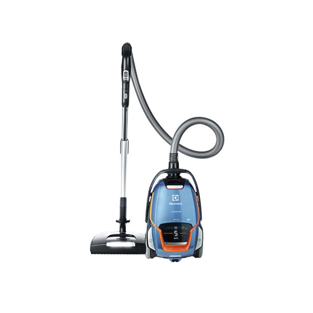 Electrolux Ultra One Deluxe Canister Vacuum, Blue/Orange free image