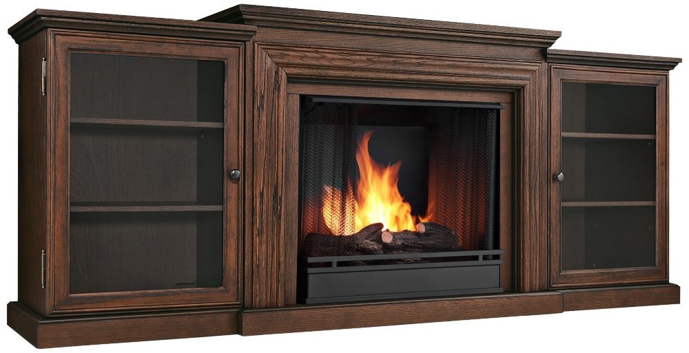 Real Flame Frederick Entertainment Center Ventless Gel Fireplace