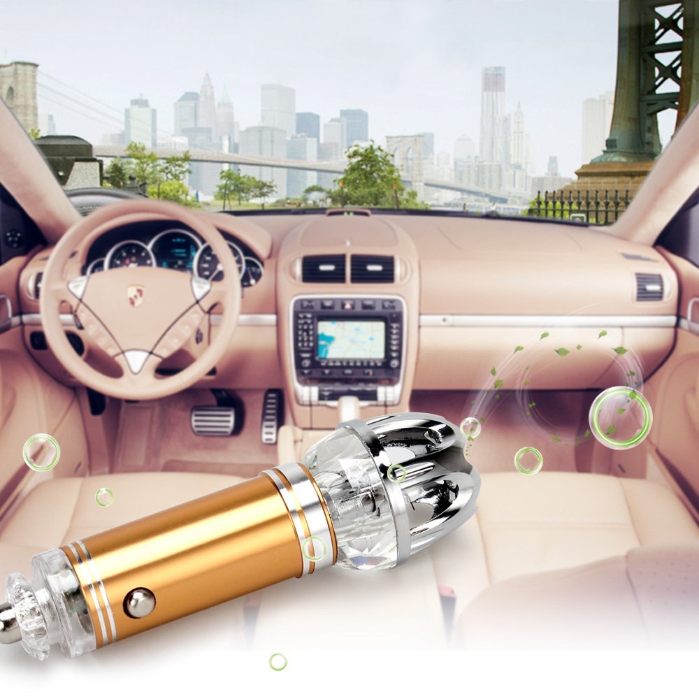 Aprince Car Air Purifier Ionizer, Car Air Freshener and Ionic Air