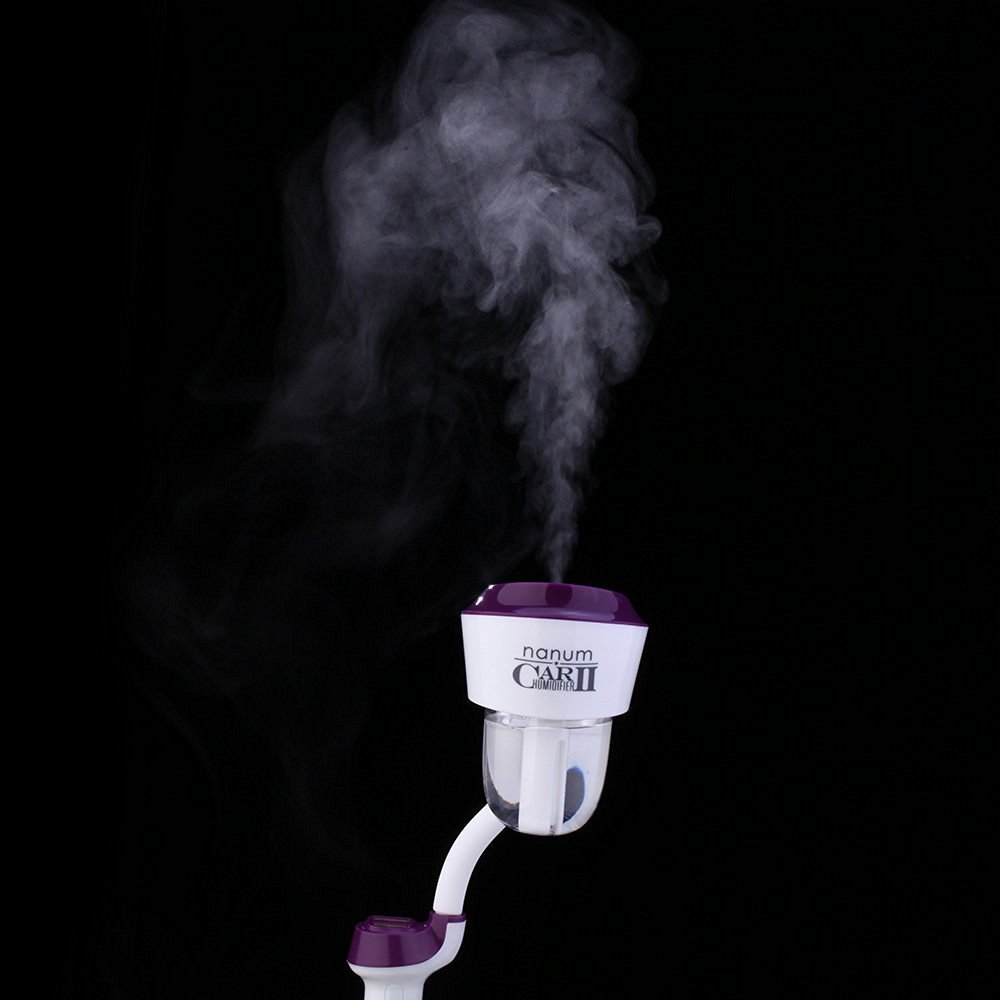 Car Humidifier,2 USB Ports Aroma Humidifier, Power Protection Car Air