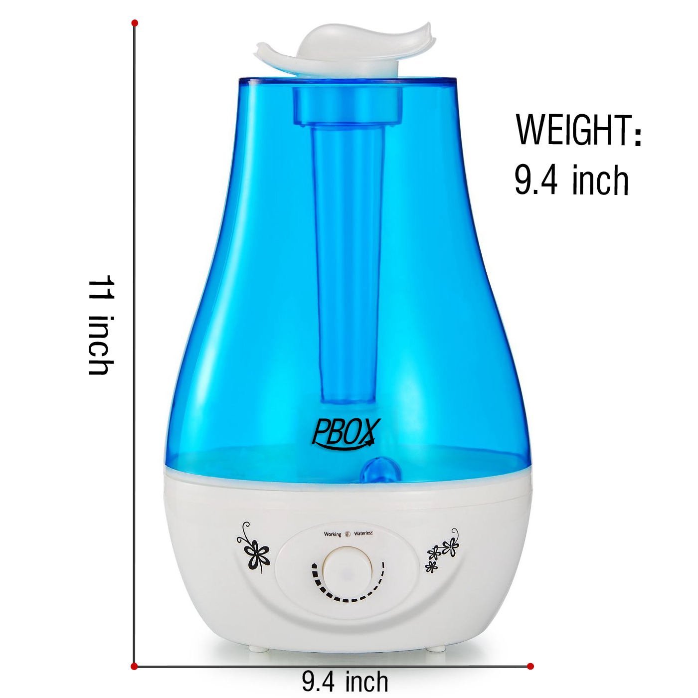 Ultrasonic Cool Mist Humidifier Whisper Quiet with LED Nightlight 3