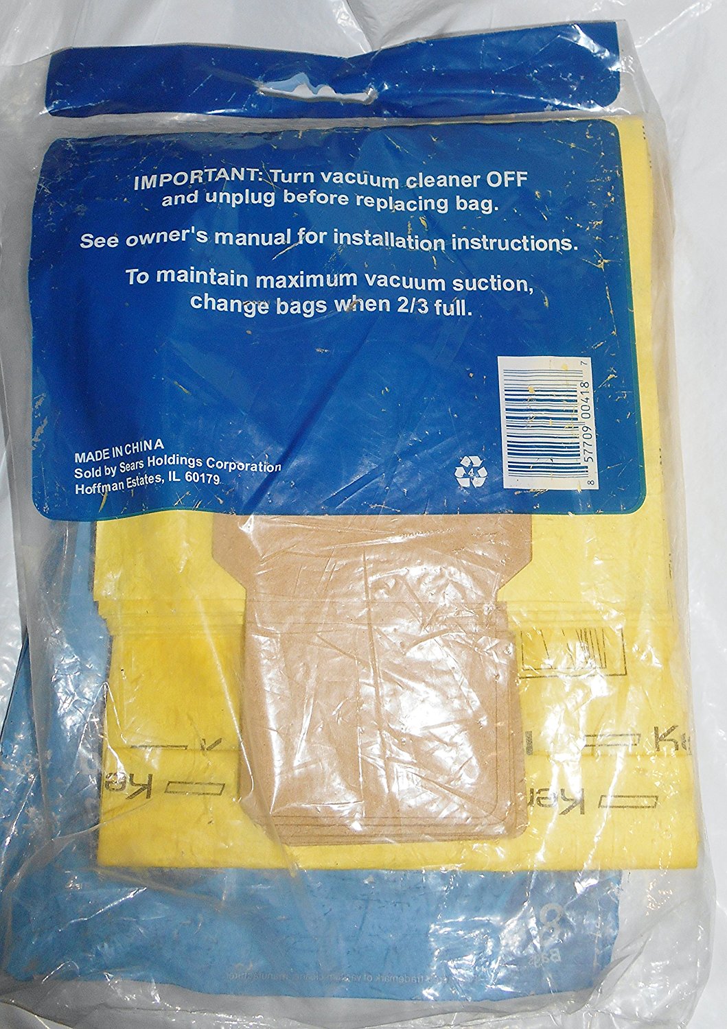 Ultracare Kenmore U Upright Vacuum Bags 8 pk free image download