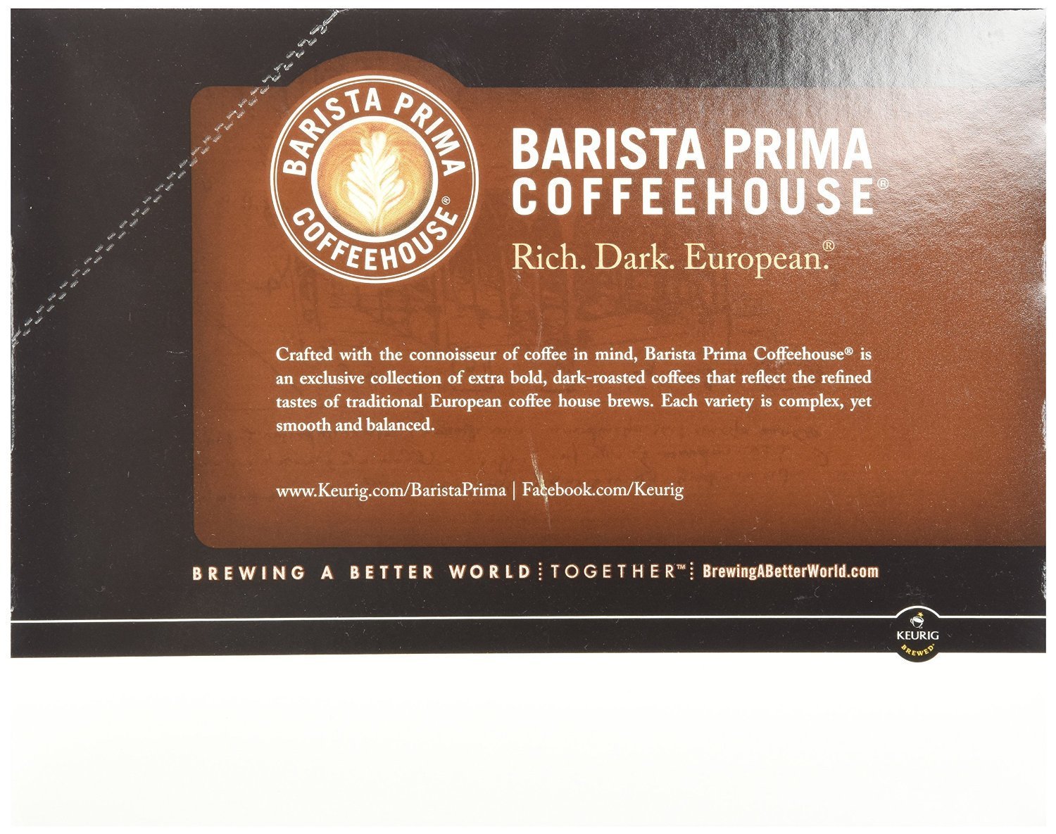 Keurig, Barista Prima Coffeehouse, Italian Roast Decaf Coffee, KCup