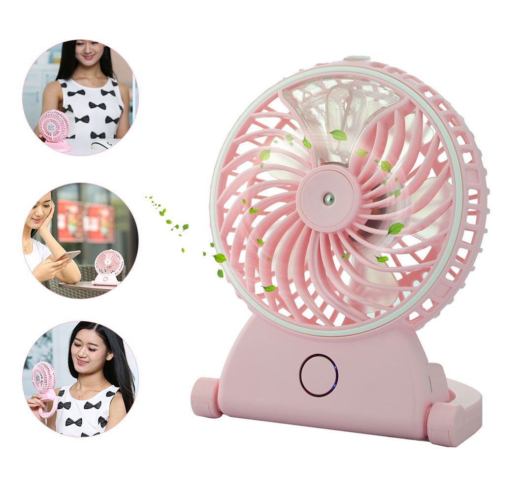 Welltop Table Fans Portable Desktop Humidifier Fan Handheld Fans