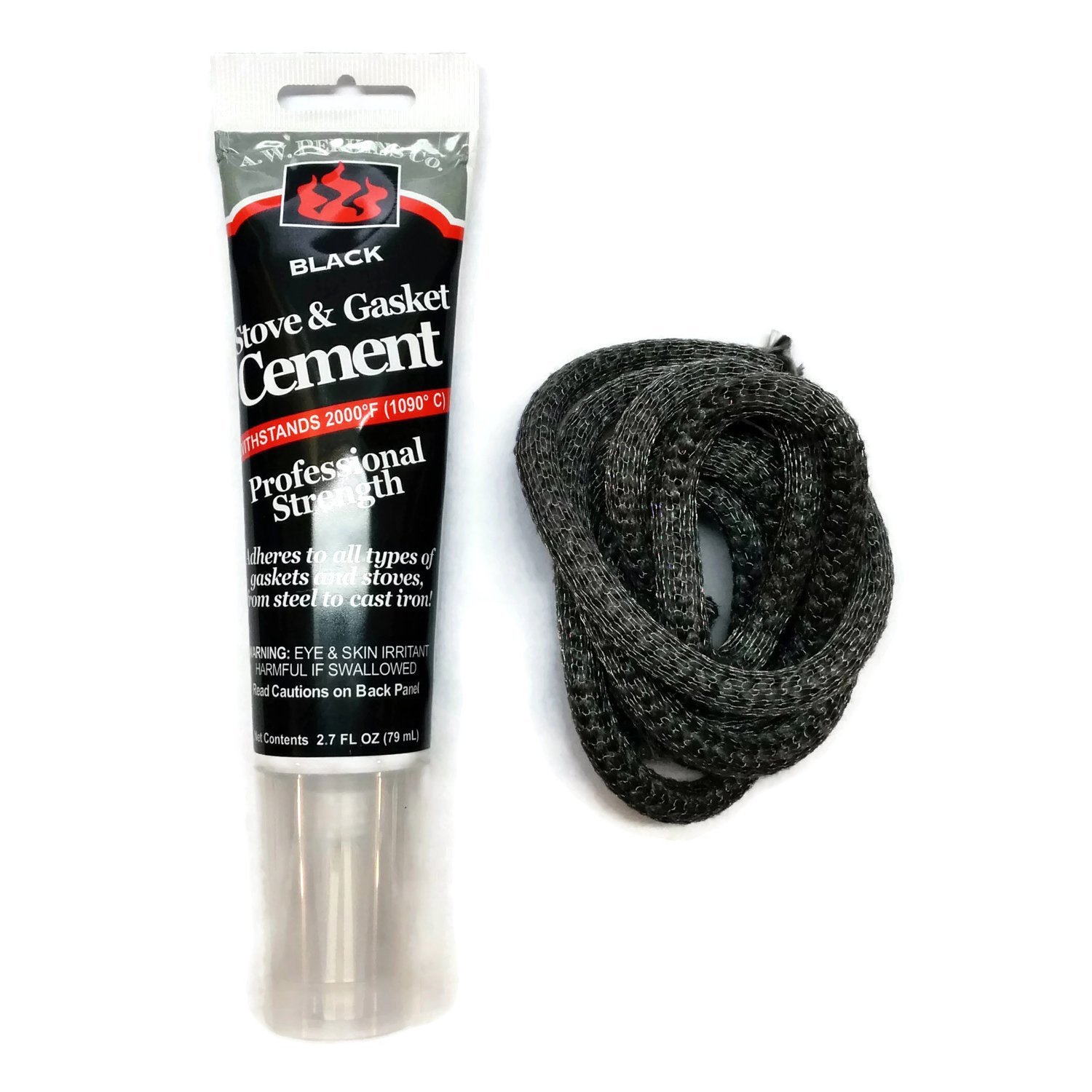 Midwest Hearth Wood Stove Replacement Gasket Kit for Woodburning Stoves Graphite Impregnated