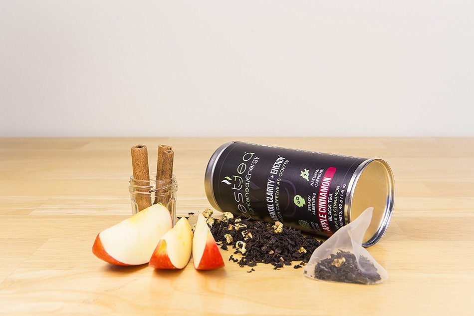 Energy Tea High Caffeine Apple Cinnamon Black Tea 150 Mg Of