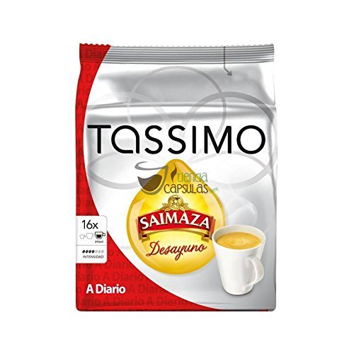 Tassimo Saimaza Desayuno, Breakfast Coffee, Caffe Crema, 16 TDiscs N2