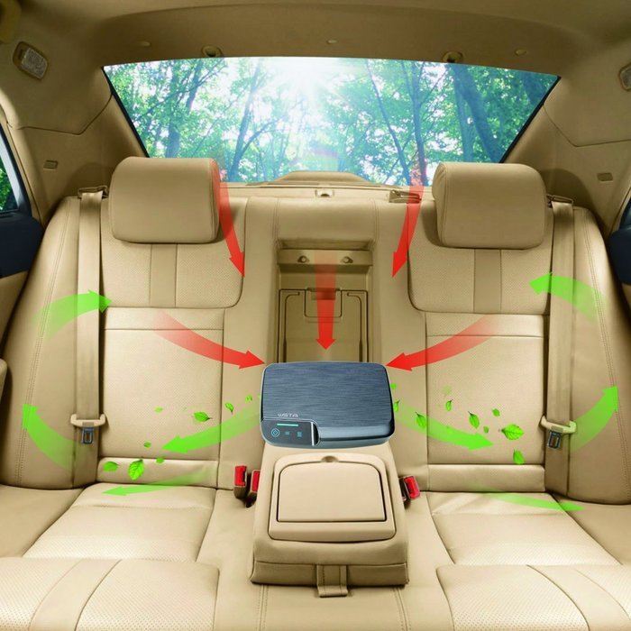 WSTA Healthy Car Air Purifier,Car Air Freshener and Ionic Air Purifier
