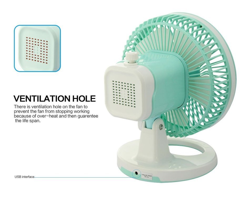 Ejoy® Mini USB Powered Flexible Gooseneck Fan LED Cooling Flashing USB