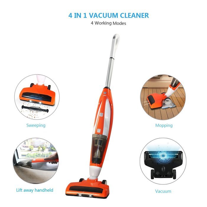 FINE DRAGON 3in1, 3+1 Functions New Cordless Upright Stick Vacuum