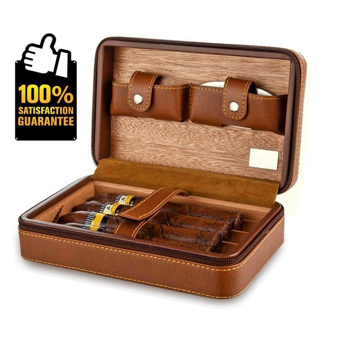 Scotte(TM) premium Cigar Humidors portable travel cigar humidor case