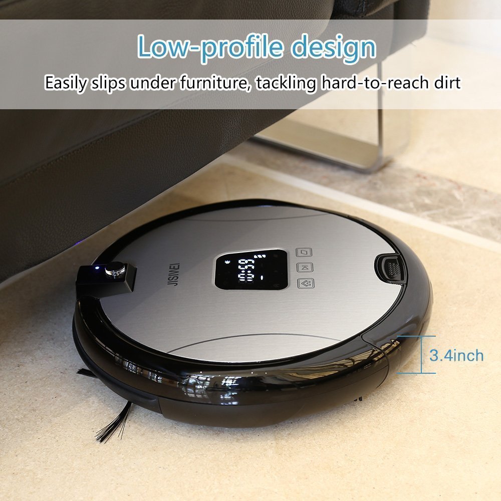 JISIWEI S+ WiFi Enabled Robotic Vacuum Floor Cleaner with Camera and