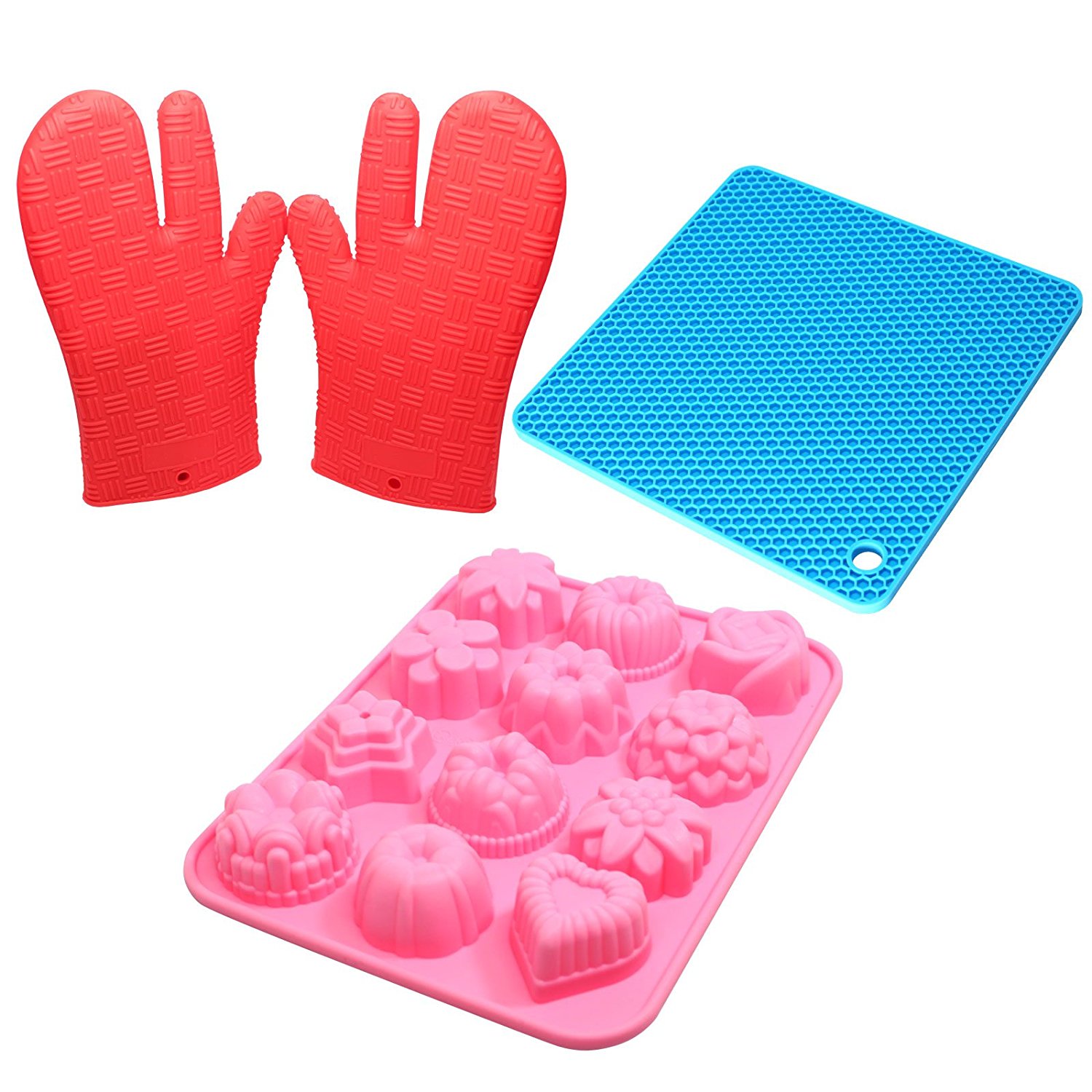 Food Grade Silicone Bakeware Set Silicone Mini Muffin Pan & Silicone