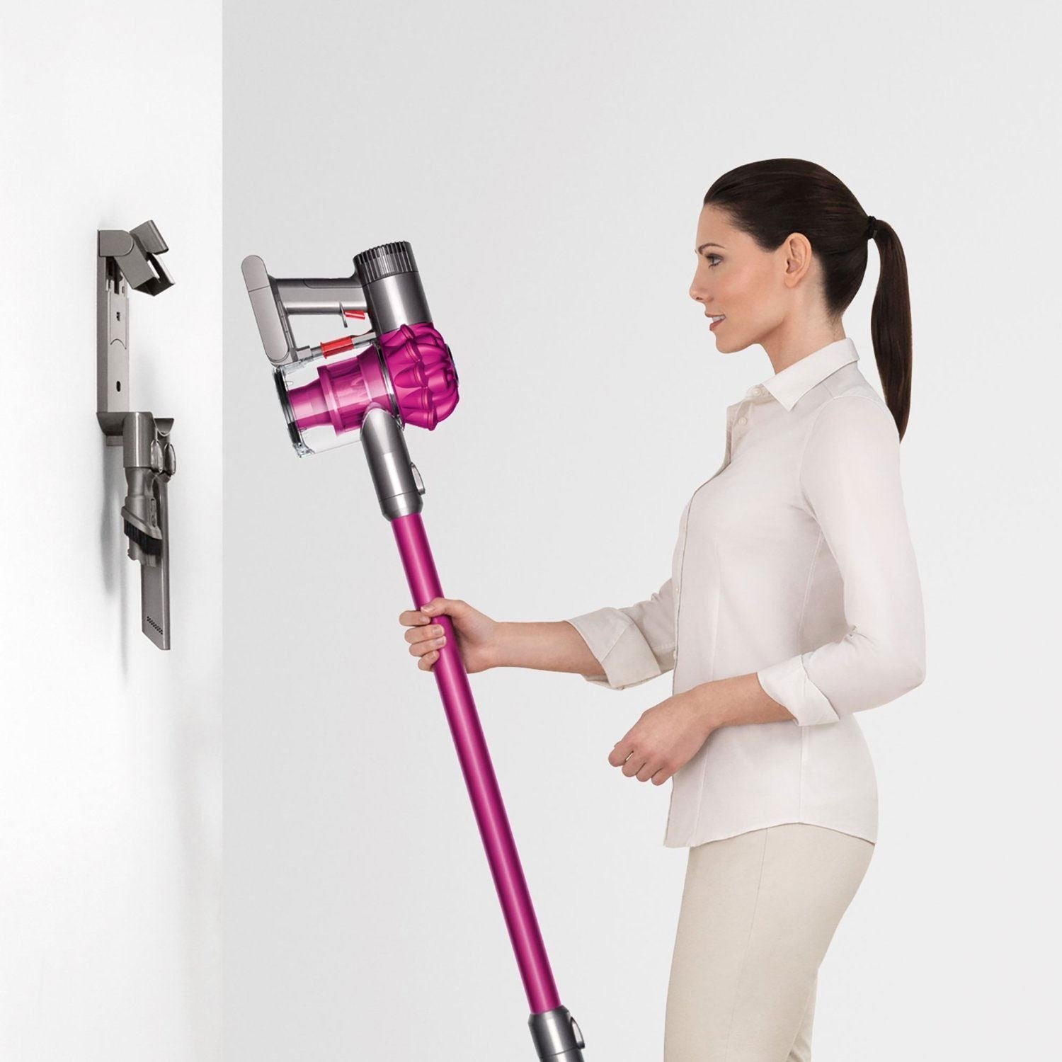 NEW Dyson V6 Motorhead SV04 Stick Vacuum Fuchsia/Iron free image download